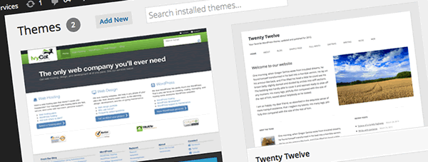 WordPress Theme example