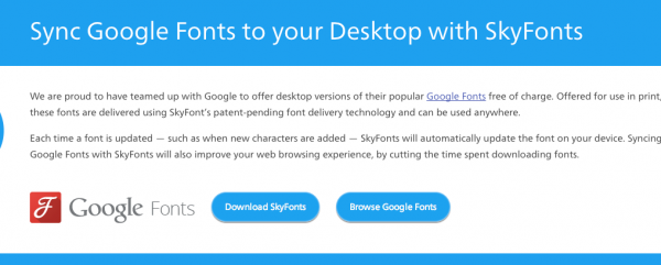 SkyFonts on Fonts.com