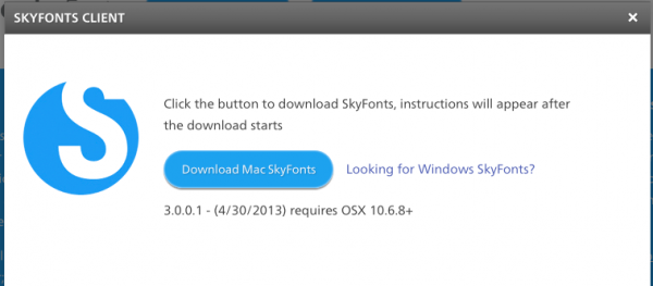 SkyFonts - download and install