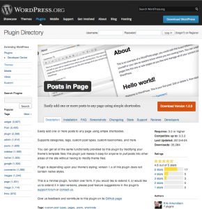 Plugin page on WordPress.org